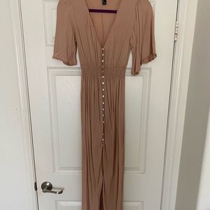 Nude Maxi dress